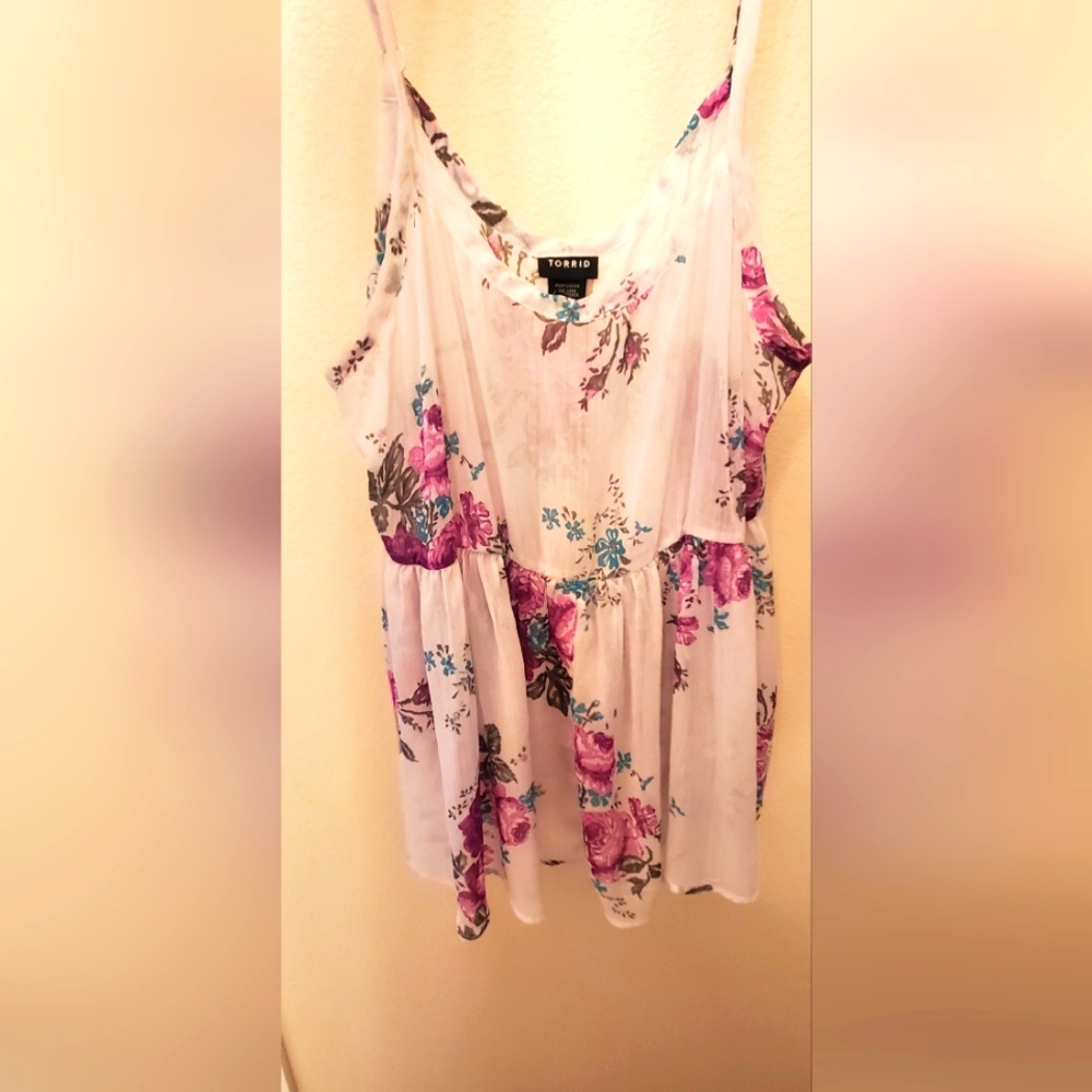 Sheer Floral Cami Tank